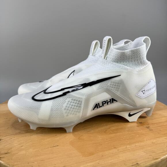Nike Alpha Menace Elite 3 Mens Size 13.5 Football Cleats White CT6648-109 NEW - Picture 3 of 9